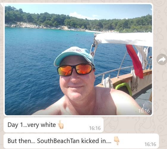 South Beach Tan - Before